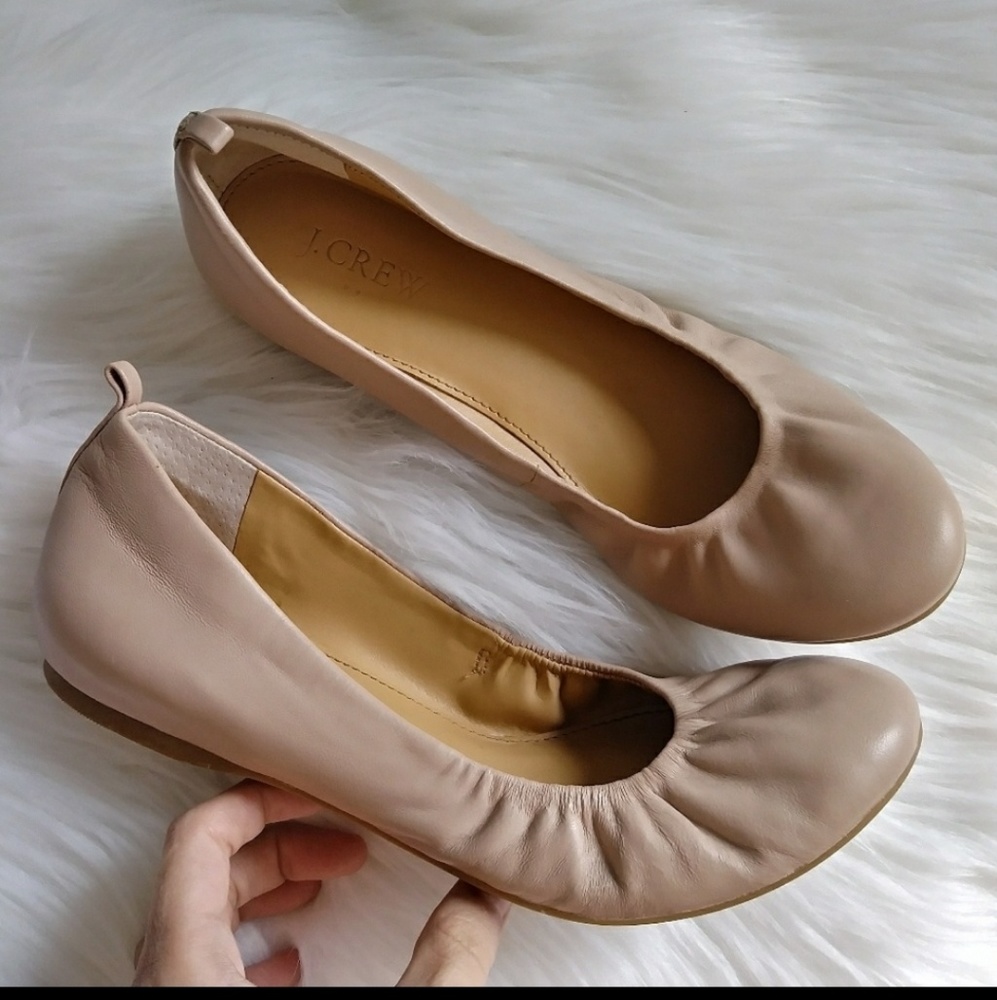 J. Crew CeCe Flats Nude